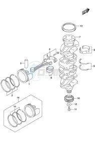 DF 175AP drawing Crankshaft