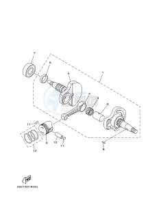 TT-R110E (B51A B51B B51C B51C) drawing CRANKSHAFT & PISTON