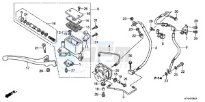 SH300AB drawing FR. BRAKE MASTER CYLINDER (SH300A)