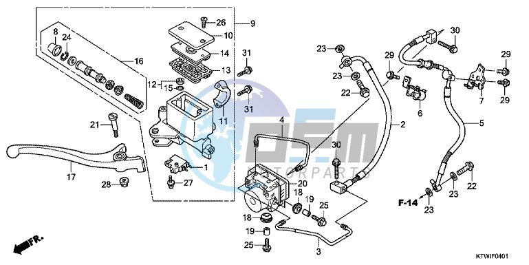 FR. BRAKE MASTER CYLINDER (SH300A)