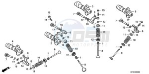 VTR2509 Europe Direct - (ED / LL) drawing CAMSHAFT/VALVE