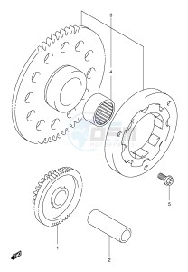 VL250 (E2) drawing STARTER CLUTCH