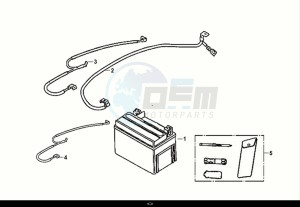 FIDDLE IV 125 (XG12WW-IT) (E5) (M1) drawing BATTERY - TOOL BOX