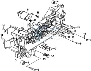 SYMPHONY ST 50 L5-L6 drawing CRANKCASE / STARTER