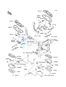 VN 2000 F [VULCAN 2000 CLASSIC LT] (6F-7F) F6F drawing FOOTRESTS