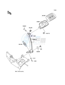 VN1700 CLASSIC TOURER VN1700C9FA GB XX (EU ME A(FRICA) drawing Brake Pedal