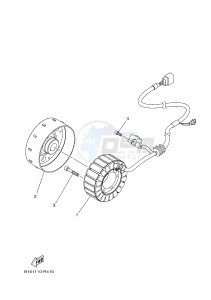 YFM700FWAD YFM70GPXJ GRIZZLY 700 EPS (B1A9) drawing GENERATOR