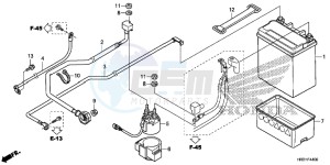 TRX420FA1H TRX420 ED drawing BATTERY