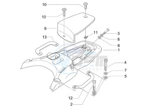 Granturismo 125 L Potenziato drawing Rear luggage rack