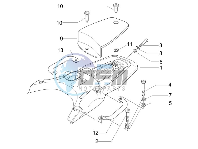 Rear luggage rack