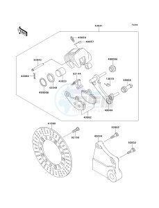 ZX 1100 E [GPZ 1100] (E1-E3) [GPZ 1100] drawing REAR BRAKE