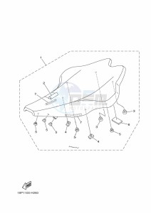 YFZ450R YFZ45YSXK (BW2H) drawing SEAT