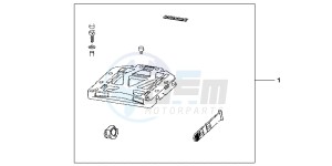 CBF1000FC CBF1000F E drawing REAR CARRIER