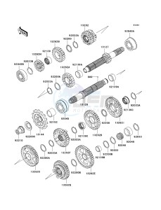 ZX 1000 C [NINJA ZX-10R] (C2) C2 drawing TRANSMISSION