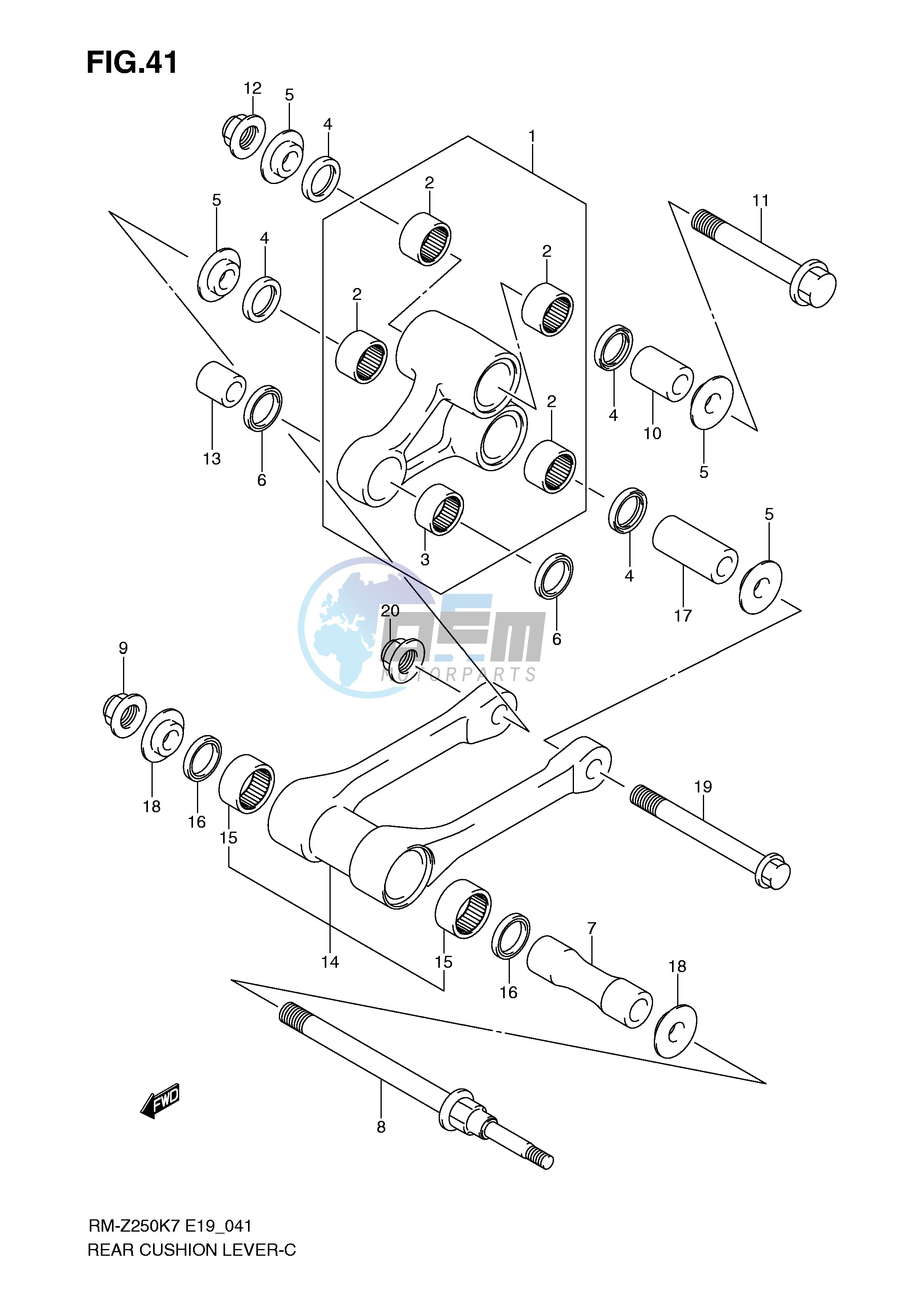 REAR CUSHION LEVER