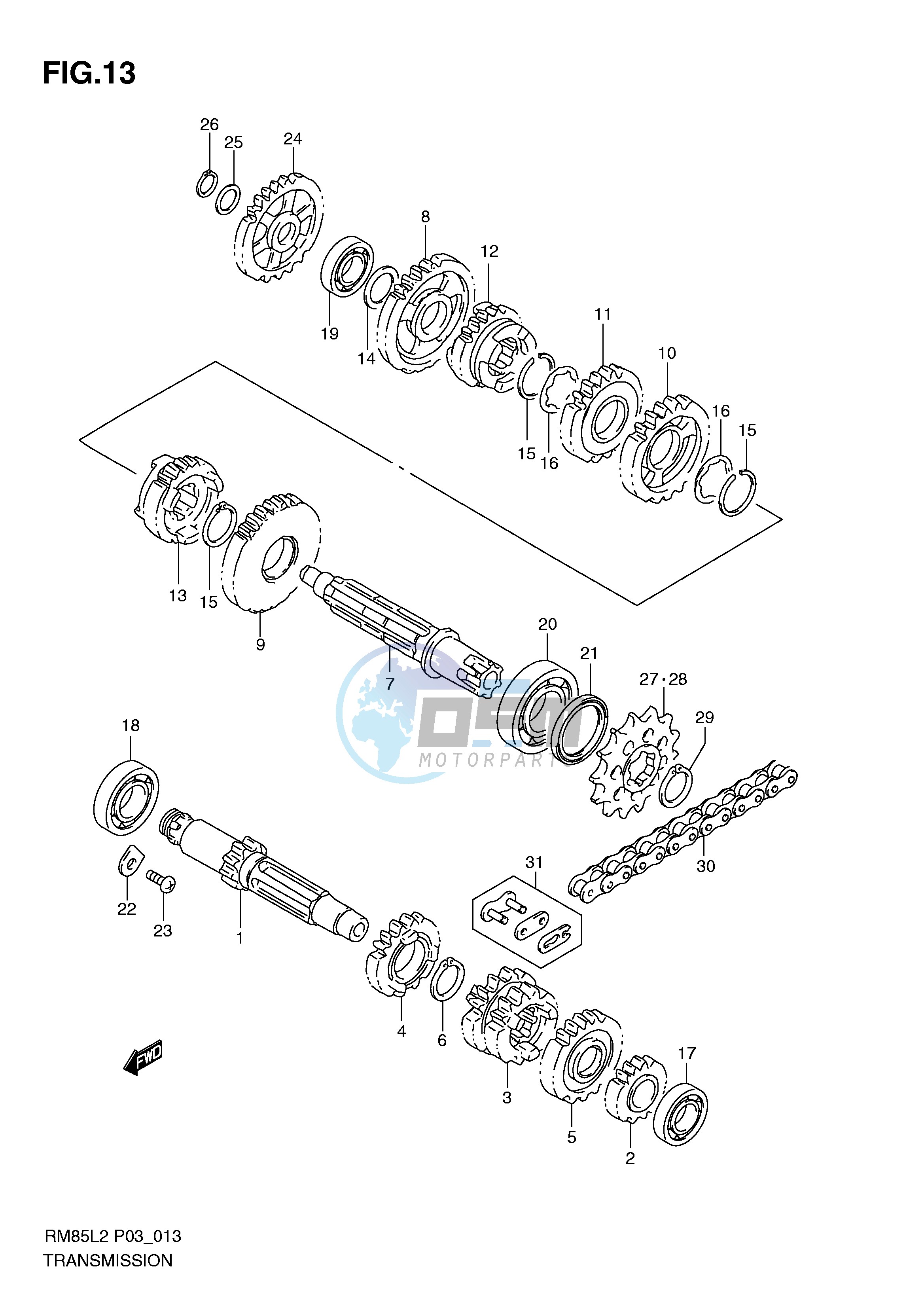 TRANSMISSION (RM85LL2 P03)