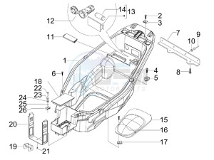 Nexus 125 ie e3 drawing Helmet box - Undersaddle