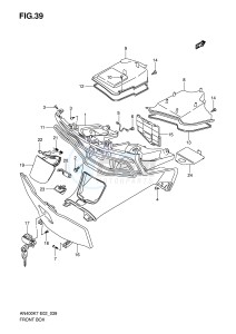 AN400 (E2) Burgman drawing FRONT BOX