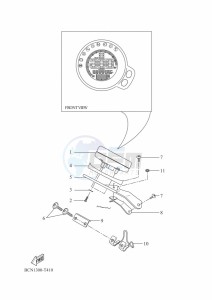 XSR700 MTM690D (BJX1) drawing METER