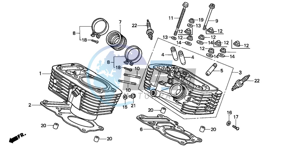 CYLINDER/CYLINDER HEAD (REAR)