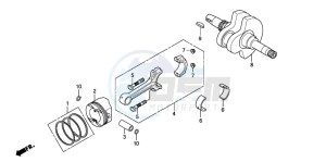 SH300R drawing CRANKSHAFT/PISTON