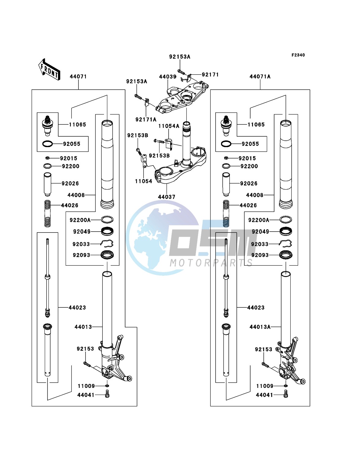 Front Fork(-JKBZGT40AAA022218)