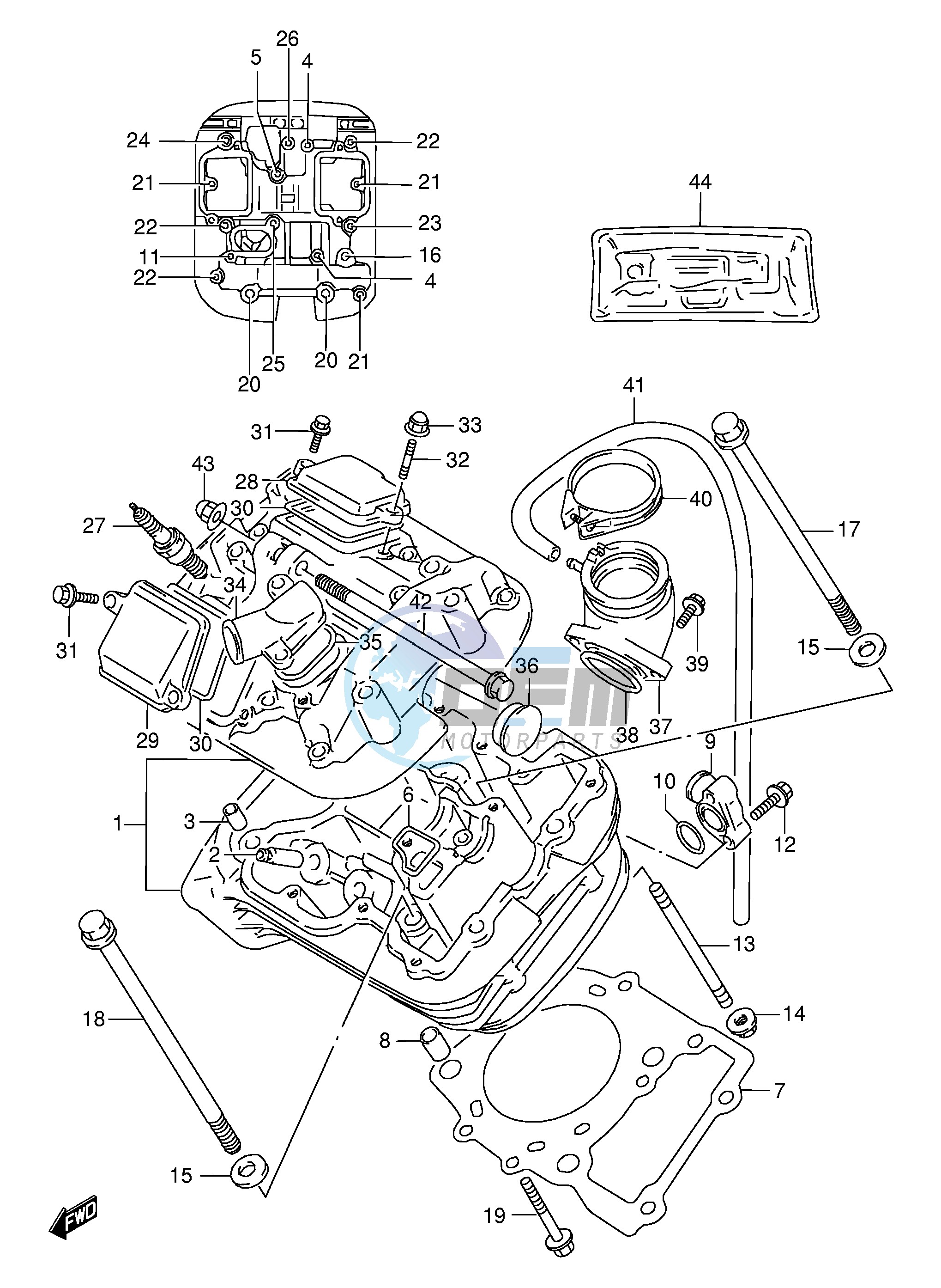 CYLINDER HEAD (FRONT)