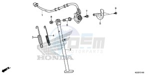 CRF250ME CRF250M UK - (E) drawing STAND