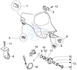 LX 150 USA drawing Handlebar switches