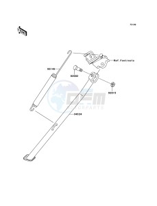 KLX450R KLX450A8F EU drawing Stand(s)