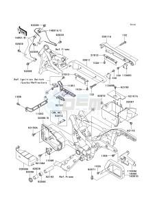 VN 1500 B [VULCAN 88 SE] (B1-B3) N7F drawing FRAME FITTINGS