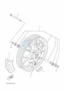 MT125 MTN125-A (BSU1) drawing FRONT WHEEL