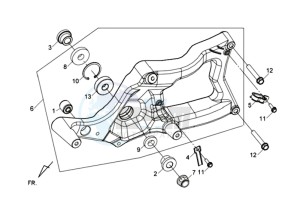 MAXSYM 400 EFI drawing REAR FORCPLATE