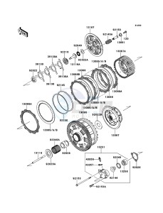 ZZR1400_ABS ZX1400FDF FR GB XX (EU ME A(FRICA) drawing Clutch