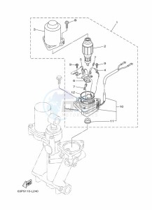 F150DETX drawing TILT-SYSTEM-2