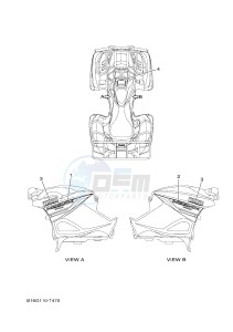 YFM700FWB KODIAK 700 KODIAK 700 (B16J) drawing GRAPHICS