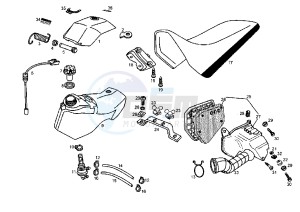 SENDA R X-TREM EU2 - 50 cc drawing FUEL TANK