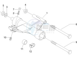 LX 150 4T USA drawing Swinging arm