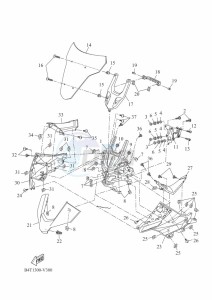 TRACER 7 MTT690 (B4T3) drawing COWLING 1