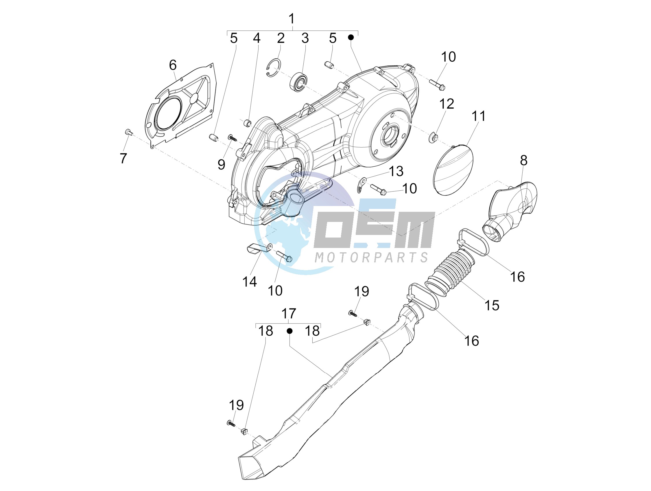 Crankcase cover - Crankcase cooling