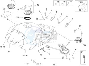 RSV4 1000 Racing Factory L.E. (EMEA) (EU, GB) drawing Fuel tank