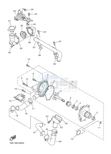 FJR1300AE FJR1300-AS FJR1300AS (B954) drawing WATER PUMP