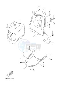 YN50 OVETTO (2APJ 2APJ) drawing LEG SHIELD