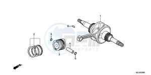 NSC110MPDC drawing CRANKSHAFT/PISTON