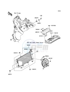 VERSYS_ABS KLE650DBF GB XX (EU ME A(FRICA) drawing Radiator