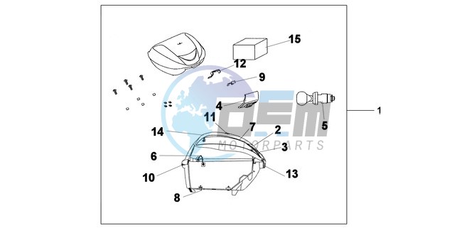 TOP BOX 35 L QUASAR SILVER