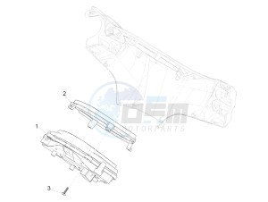 Liberty 50 iGet 4T 3V 25kmh E4 25km/h (EMEA) drawing Meter combination - Cruscotto