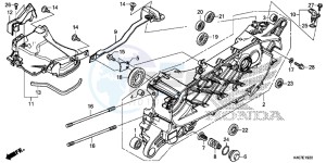 NSS125ADF Forza 125 - NSS125AD UK - (E) drawing LEFT CRANKCASE