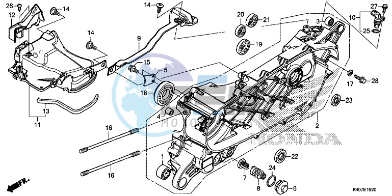 LEFT CRANKCASE