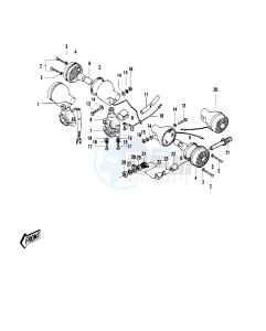 G4 TR (D-E) 100 drawing TURN SIGNALS G4TR-C -- 70-73- -